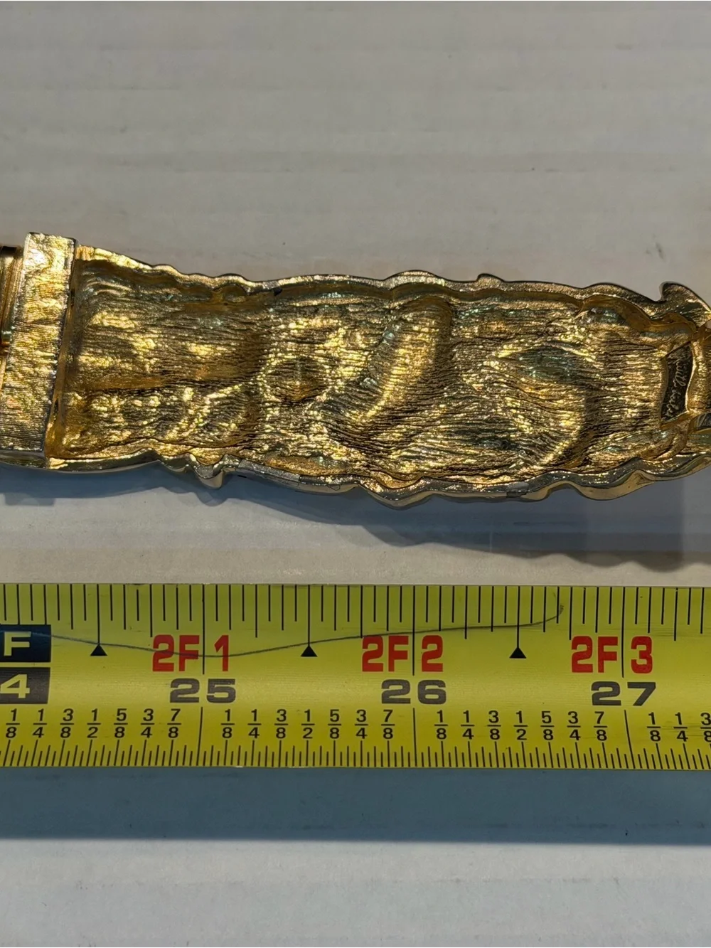 Vintage 1980s Judith Leiber Two-Tone GardenInsect Double Snake Chain Belt